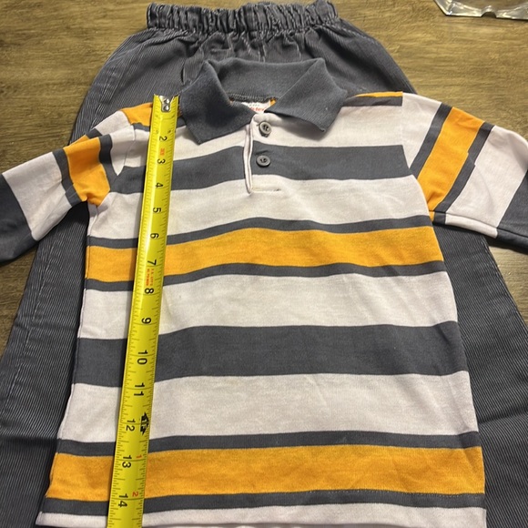Vtg Healthtex Boy Sz 6 Multicolored Striped Polo With Corduroy Pants Set USA - Picture 15 of 16